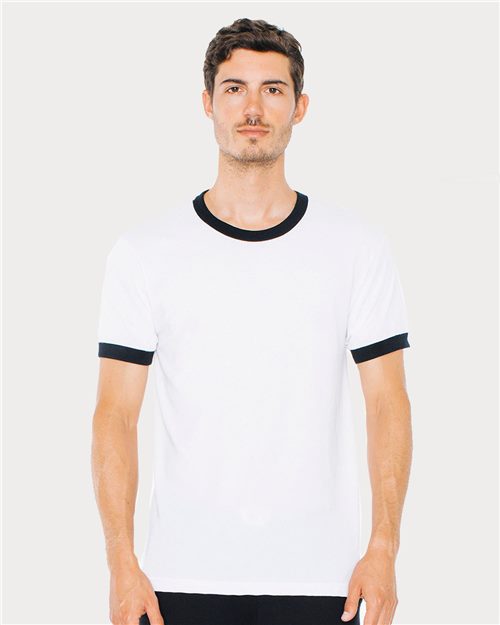 Unisex USA-Made 50/50 Ringer Tee